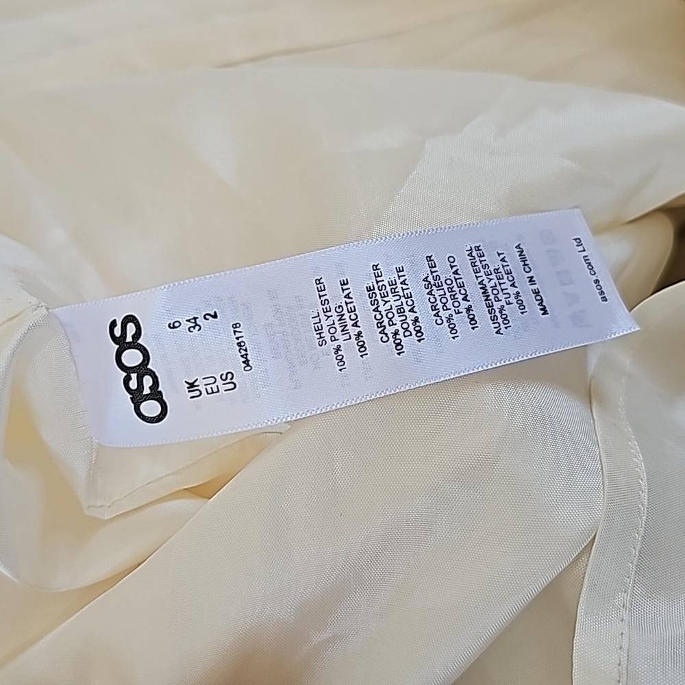 Asos Sleeveless Floral Special Occasion Midi Dress Bridal Wedding Party XS NWT - Picture 10 of 10